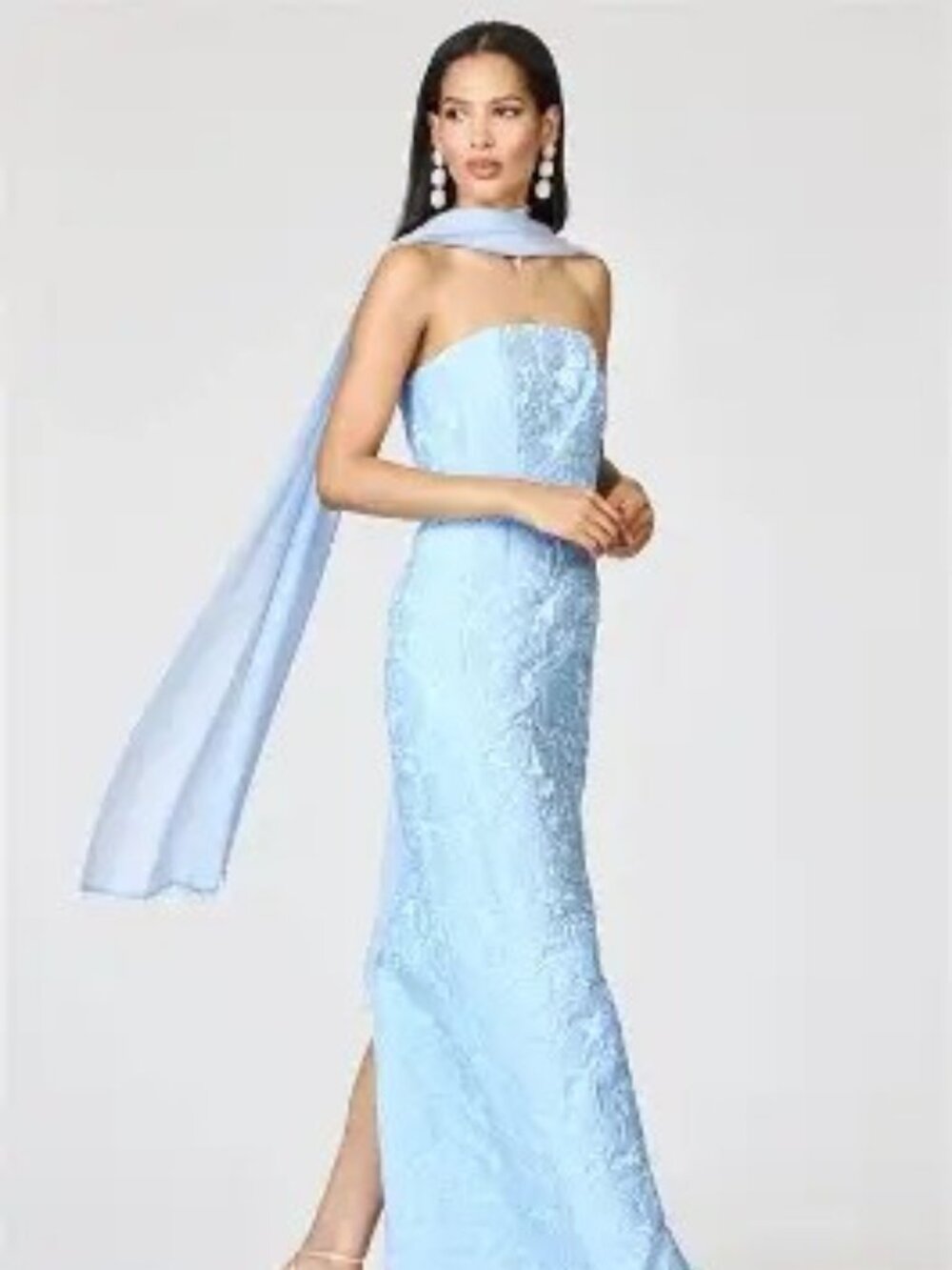Sachin and Babi Embellished Emmy Scarf- Ice Blue NWT!